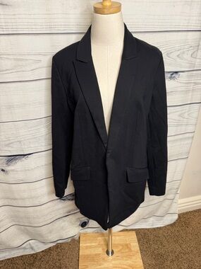 Express Black Open-Front stretch black Blazer